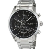 Hugo Boss Men’s Chronograph Quartz Stainless Steel Black Dial 44mm Watch 1513477